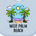 thumbnail image 4 of Inktastic Summer Vacation in West Palm Beach Boys or Girls Baby Bib, 4 of 4