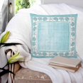 thumbnail image 3 of Pillow Covers 18x18 Set of 2, Teal Beach Coastal Square Throw Pillow Covers for Couch/Sofa/Living Room, Summer Nautical Starfish Shell Coral Vintage Decorative Soft Pillowcases for Couch, 3 of 7