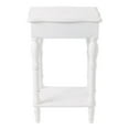 thumbnail image 3 of Zingz & Thingz Carved Colonial Style Side Table 17.75x13x28" White, 3 of 4