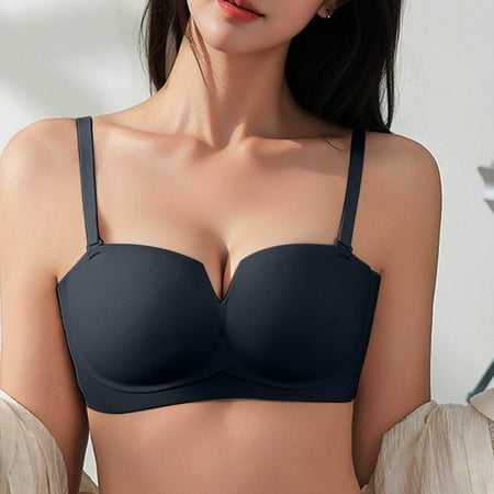 TAGOLD Womens Plus Size Bra Summer Bras Clearance for Womens Women Sexy Front Buckle For Middle-Aged And Elderly Underwear Soft Oversized Tank Top Without Steel Ring Printed Bra
