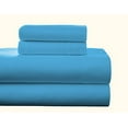 thumbnail image 1 of Pointehaven Ensemble de Poche Profonde en Flanelle avec Drap Plat Surdimensionné, Grand, Aqua, 1 of 1