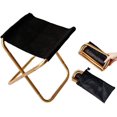 thumbnail image 1 of mini Chaise Pliante Portable Dore Avec Pochette, Tabouret Pliable Compact Ultralger En Aluminium Avec Un Sac De Transport Pour Jardin, Plage, Pche, 1 of 5