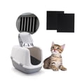 thumbnail image 3 of Genligt Activated Carbon Filters Compatible with Hooded Cat Litter Box and Pans, Replacement Official Size, 6 Pack, 3 of 7