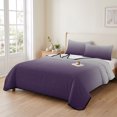 thumbnail image 2 of Twin XL Quilt Set 68''x98'', Grey Purple Lightweight Bedspread Coverlet Set with 2 Pillow Shams, Gradient Ombre Modern Abstract Color Art Breathable All Season Quilt Bedding for Dorm/Guest Room, 2 of 9