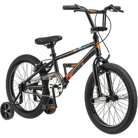 18" Mongoose Switch Boys' Freestyle Bike, Black