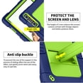 thumbnail image 5 of FIEWESEY for KADYBE D106 / MEIZE D106 Android 14 Tablet Case with Shoulder Strap Kiskctand Kids Friendly Shockproof Case Cover for VOZIZOV D106 Android 14 / FEONAL 10.1 inch 2024 Tablet - NavyGreen, 5 of 9