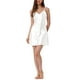 thumbnail image 1 of INSPIRAR CHIC Camisones de Satén para Mujeres con Tirantes Espagueti Pijamas de Seda Camisetas de Dormir L Blanca, 1 of 6