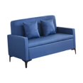 thumbnail image 1 of Sofá cama,Sofá Loveseat con reposabrazos y almohada,Sofá moderno multifunción para invitados Sofá lounge,Muebles multiusos Apartamento Oficina en casa,Sofá de salón interior Azul oscuro, 1 of 8
