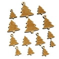 thumbnail image 1 of Pine Tree Cartoon Wood Mini Charms Shapes DIY Craft Jewelry - With Hole - 18mm (17pcs), 1 of 7
