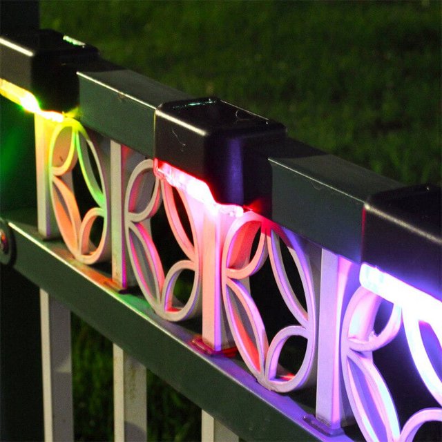 Luces LED de energía Solar para exteriores, luces de decoración de jardín, lámparas de cubierta de paso, decoración de valla, patio, iluminación de jardín, IP65