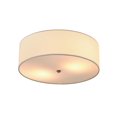 thumbnail image 3 of Kyle 2-Light Flush Mount Ceiling Light, Matte Brass, White Linen Shade, 3 of 9