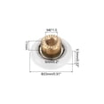thumbnail image 2 of Uxcell Shower Door Rollers 23mm/0.9", 4 pack Bathroom Glass Sliding Door Pulleys Shower Glass Door Rollers, White, 2 of 6