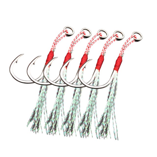 Greeniant 5 uds. Anzuelos de pesca auxiliares de acero al carbono, anzuelos de pesca auxiliares, soporte de cebo afilado Pescar 18x13mm Greeniant OD0155-03