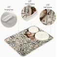 thumbnail image 4 of FREEAMG Cat Kitten Money Dollar Vintage Dish Drying Mat for Kitchen Counter 16 x 18 Inch, Microfiber Multi-Purpose Counter Rack Sink Drainer Pad, 4 of 7