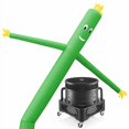 thumbnail image 2 of Cloud 9 Air Inflatable Dancer Tube Puppet Set, 20 ft. Tall with Blower Fan - Green, 2 of 4