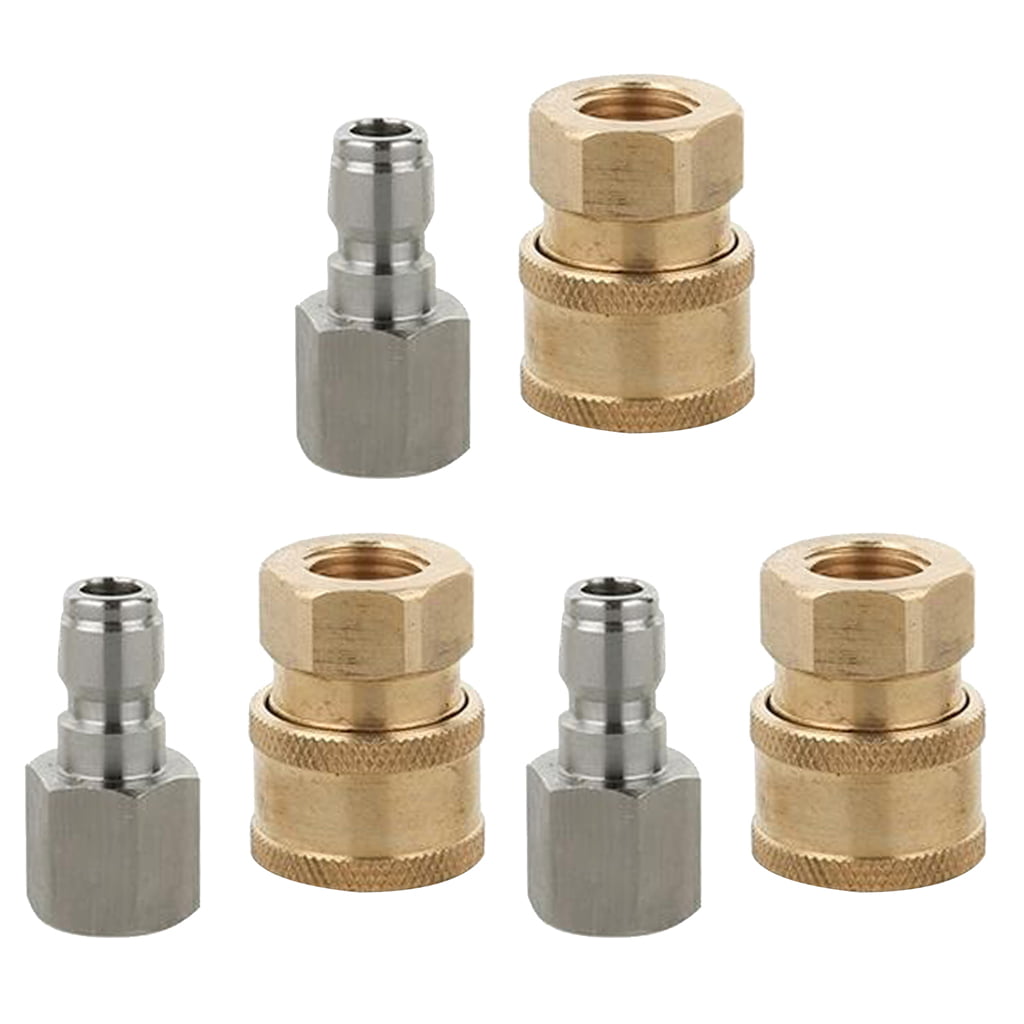 6X Pressure Washer Quick Connect Adapter Connector Coupling Heavy Duty 1/4"G 