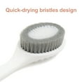 thumbnail image 5 of Unique Bargains Curved 13.4" Long Handle Soft Bristle Shower Bath Brush Body Spa Back Srubber Massager, 5 of 7