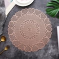 thumbnail image 1 of Sentmoon Napperons Antidérapants Résistants à la Chaleur en PVC Design Cercle Creux Style Occidental pour Cuisine Ou Salle à Manger Protection Cadeau de Noël, 1 of 6