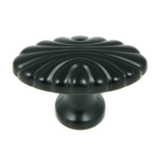Stone Mill Hardware Matte Black Tuscany Knob
