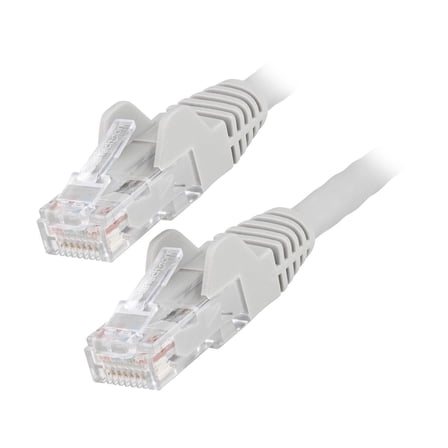 StarTech 10ft (3m) CAT6 Ethernet Cable - LSZH (Low Smoke Zero Halogen) - 10 Gigabit 250Mhz 100W PoE RJ45 UTP Network Patch Cord Snagless w/Strain Relief - Gray CAT 6, ETL Verified (N6LPATCH10GR)