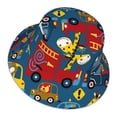 thumbnail image 3 of Kll Vehicles Cartoon With Funny Drivers Bucket Hat For Women Men Packable Travel Beach Sun Hat Outdoor Rave Accessories Reflective Fisherman Cap, 3 of 9