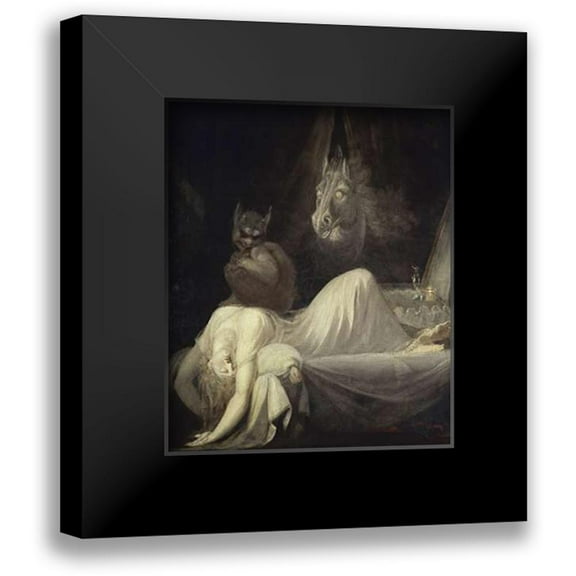 Fuseli, Henry 12x14 Black Modern Framed Museum Art Print Titled - The Nightmare (The Incubus)