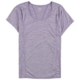 thumbnail image 1 of Reebok Womens Two Tone Basic T-Shirt, Purple, Large, 1 of 1