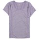 thumbnail image 1 of Camiseta básica de dos tonos Reebok para mujer morado extragrande, 1 of 1