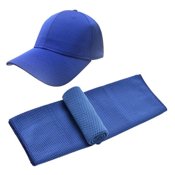 Sombreros De Visera Para Exteriores Gorras De Béisbol Sensación De Frío Gorra De Béisbol De Seda Helada Gorras Ligeras Y Transpirables Con Toalla Fría 30X100 Cm Para Ciclismo Escalada Viajar Vogacara OD016282-04