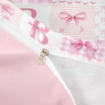 thumbnail image 4 of meiyoeat Bow Monogram B Twin Duvet Cover For Girls,Kids Pink Coquette Bowtie Twin Bedding,Pink Reversible,2-Piece(No Comforter), 4 of 6