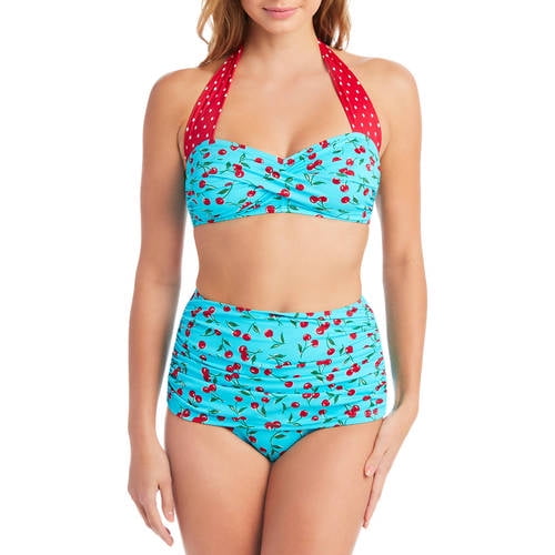 high waisted swimsuits walmart