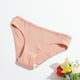 thumbnail image 1 of Ropa interior de mujer de hilo de algodón de color sólido de cintura baja y cadera, ropa interior transpirable de doble capa para niñas, 1 of 6
