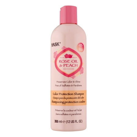 Hask Color Protection Shampoo Rose Oil & Peach, 355.0