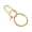 Style 4, variant on Brass Screw Lock Keychain Clip Fashion Key Holders Clip D Shaped Keyring