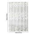 thumbnail image 4 of Christmas Snowflake Shower Curtain with Hooks - Waterproof Plastic Bathroom Decor with Reinforced Grommets, Holiday Themed Curtain for Home and Dorms, 4 of 6