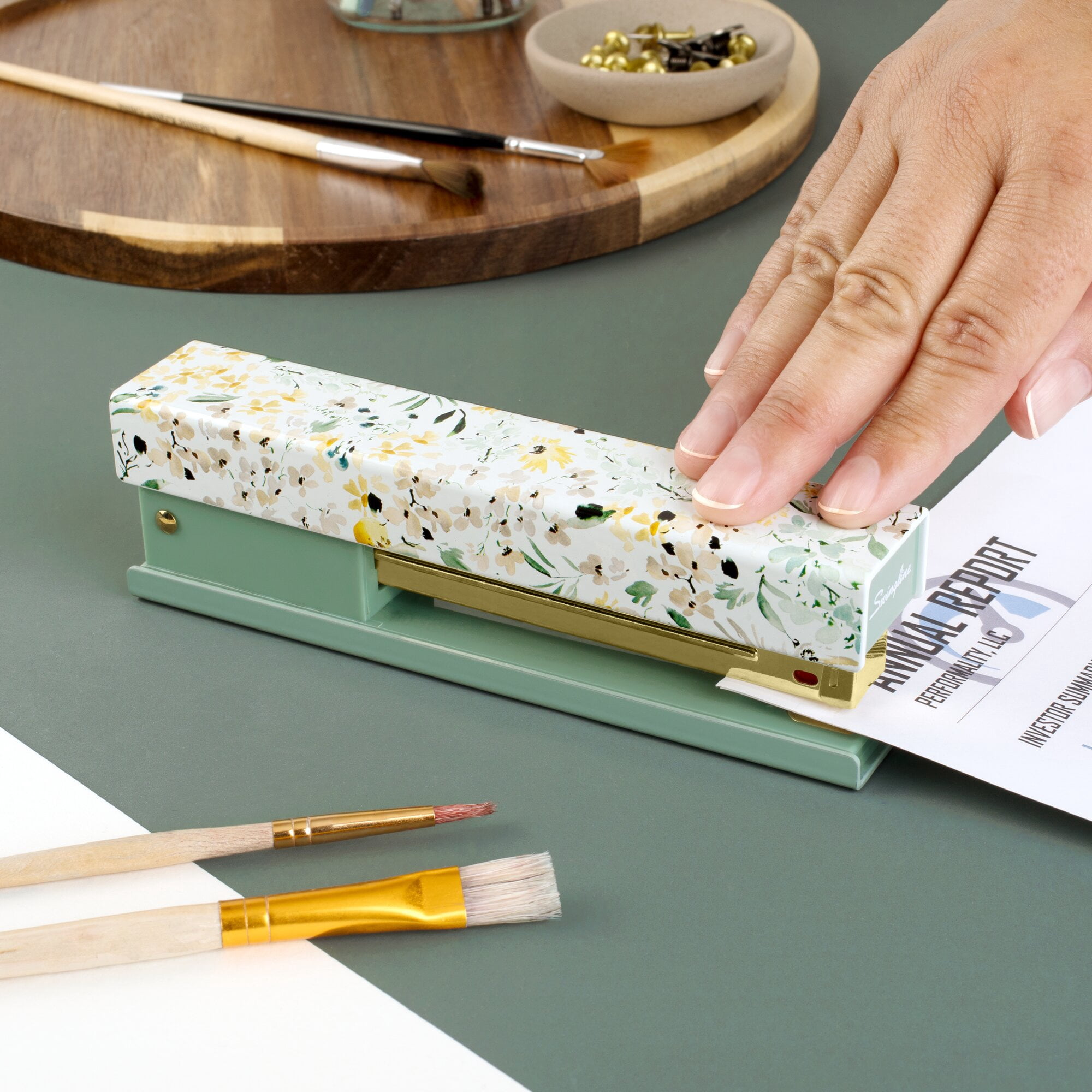 Leah Bisch for Swingline Full Strip Stapler Wildflowers - Full Size Staplers