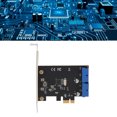 thumbnail image 1 of PCI Express USB3.0 Card Adapter, 5Gbps 4 Independent Fuse 2A Power Supply PCI Express To Dual 20pin USB 3.0 Cards 2 Port PCB  for Desktop PC, 1 of 7