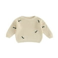 thumbnail image 1 of Baby  Neck Sweaters Long Sleeve Loose Knitted Pullovers, 1 of 7