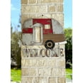 thumbnail image 5 of STC World Welcome Camper RV Trailer Sign Large Rustic Front Door Wall Wood Metal Outdoorsy Inspired Accent Decor 17x 14, Brown Silver Red Black, 5 of 8