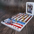thumbnail image 2 of Juego de mesa de carreras de caballos con 11 caballos de metal de lujo Tablero de juego de madera engrosada que incluye dados y cartas Tablero de juego de carreras de caballos con estrellas y rayas, 2 of 6