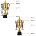 thumbnail image 6 of High Quality Children Award Prize Competition Soccer Champion with Lid Metal Model Winner Award Trophy Toy Sports Games Gold Trophy Awards Small Prize Cup STYLE B-44CM, 6 of 8