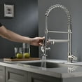 thumbnail image 4 of Multi-Handle Spring Neck Pull-Down Kitchen Faucet With Turbospray, Fastmount, 4 of 7