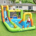 thumbnail image 3 of Costway Inflatable Water Slide Park Bounce House Splash Pool Without Blower, 3 of 11