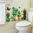 thumbnail image 4 of Cevemin Fresh Tropical Wall Stickers - Self-Adhesive Removable PVC Decor for Living Room, Bedroom, Porch - DIY Home Wall Decoration with Butterfly & Botanical Design, 4 of 7