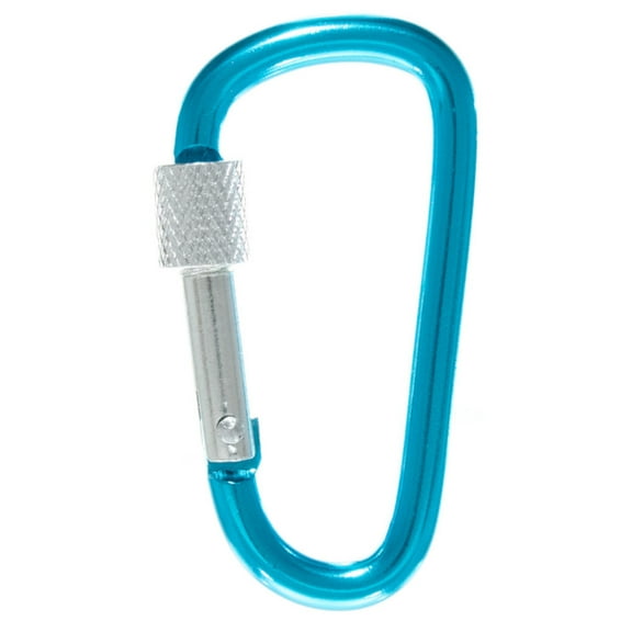 West Coast Paracord Locking Metal Carabiners - Multiple Colors and Pack Sizes