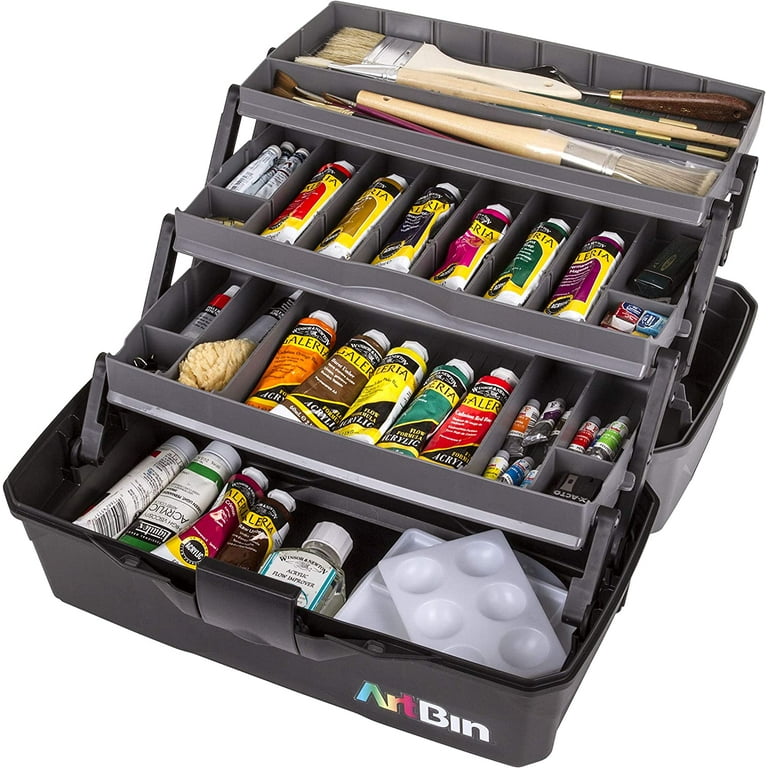 ArtBin 6892AG 2-Tray Art Supply Box, Portable Art & Craft
