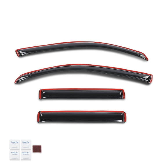 Window Visors Vent Rain Guards Deflector Fit For 2017-2025 Honda Ridgeline