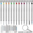 thumbnail image 1 of 13 Pieces Mini Precision Watch Screwdriver Jeweler Watch Screwdriver Set 0.6-2.0 mm with 13 Extra R, 1 of 5