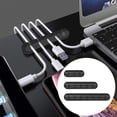 thumbnail image 4 of Juego de 3 pinzas de de cables para soporte de cables para coche de Negro Baoblaze Organizador de cables, 4 of 8