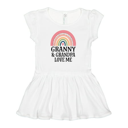 

Inktastic Granny and Grandpa Love Me Gift Baby Girl Dress